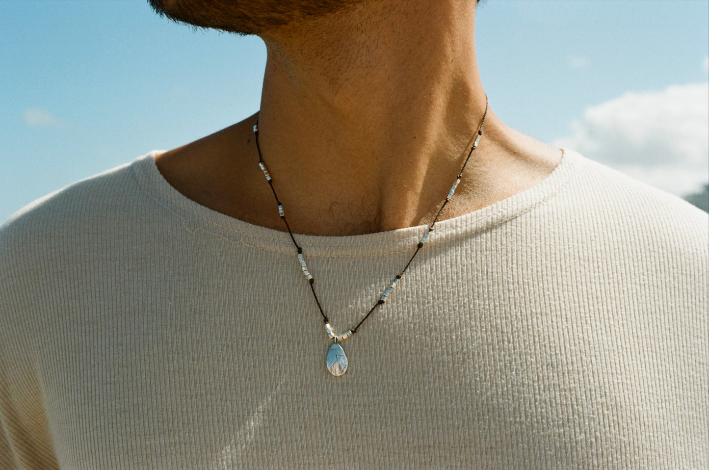 MAIM macrame necklace