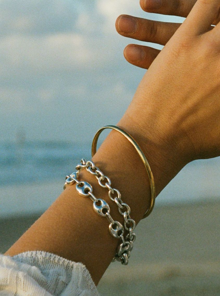 CLASSIC - 925 SILVER OR GOLD COVER BRACELET