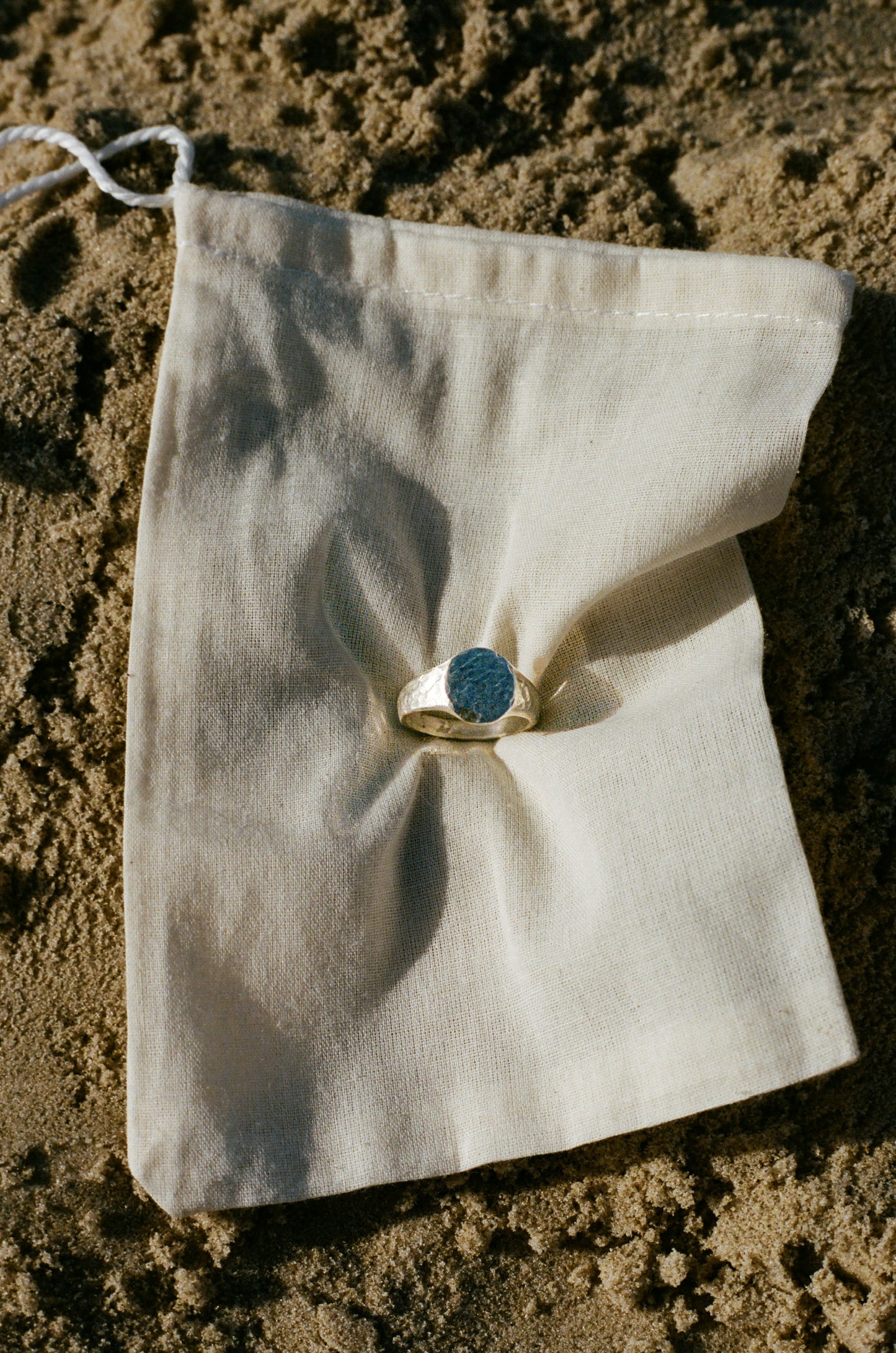 BEATEN STAMP ring